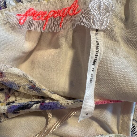 Free People Maxi Dress Women Size 0 Cherry Blossom Open Back Spring Garden - Picture 5 of 8